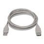 Aisens Cable de Extensión USB 2.0 Tipo A Macho a Tipo A Hembra, 3m, Beige